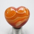 Carnelian Crystal Heart ~45mm