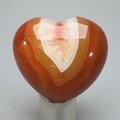 Carnelian Crystal Heart ~46mm