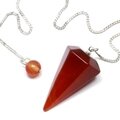 Carnelian Crystal Pendulum