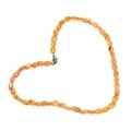 Carnelian Gemstone Necklace with clasp - 17 Inches