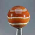 Carnelian Red Banded Agate Crystal Sphere ~30mm