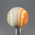 Carnelian Red Banded Agate Crystal Sphere ~30mm