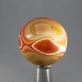 Carnelian Red Banded Agate Crystal Sphere ~30mm