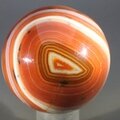 Carnelian Red Banded Agate Crystal Sphere ~42mm