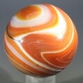 Carnelian Red Banded Agate Crystal Sphere ~42mm
