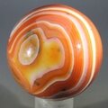 Carnelian Red Banded Agate Crystal Sphere ~42mm