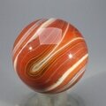 Carnelian Red Banded Agate Crystal Sphere ~45mm
