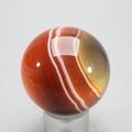 Carnelian Red Banded Agate Crystal Sphere ~45mm
