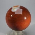 Carnelian Red Banded Agate Crystal Sphere ~50mm