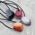 Cat's Eye Drilled Tumble Stone Necklaces - 4 pack