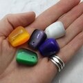 Cat's Eye Drilled Tumble stone Pendants - 5 pack