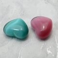 Cat's Eye Hearts - 2 pack ~26mm
