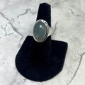 Chalcedony Oval 925 Sterling Silver Ring~8 US / Q UK