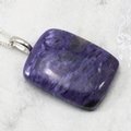 Charoite Gemstone Pendant ~33mm