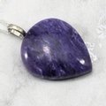 Charoite Gemstone Pendant ~37mm
