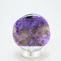 Charoite Polished Flat Tumblestone ~41mm