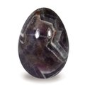 Chevron Amethyst Crystal Egg ~48mm