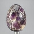 Chevron Amethyst Crystal Egg ~48mm