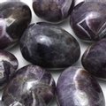 Chevron Amethyst Crystal Egg ~48mm