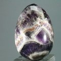 Chevron Amethyst Crystal Egg ~50mm