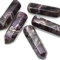 Chevron Amethyst Crystal Massage Wand ~70mm