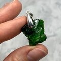 Chromian Diopside Healing Crystal 925 Silver Pendant ~21mm