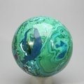 Chrysocolla & Malachite Crystal Sphere ~50mm