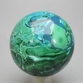 Chrysocolla & Malachite Crystal Sphere ~54mm