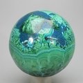 Chrysocolla & Malachite Crystal Sphere ~54mm