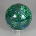 Chrysocolla & Malachite Crystal Sphere ~55mm