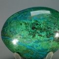 Chrysocolla and Malachite Polished Stone ~66 x 52mm