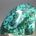 Chrysocolla and Malachite Polished Stone ~68mm