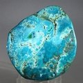 Chrysocolla and Malachite Polished Stone ~72mm