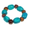 Chrysocolla Howlite & Carnelian Bracelet