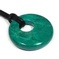 Chrysocolla Howlite Donut Pendant 'Understanding'