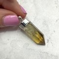 Citrine Polished Point Pendant ~33mm
