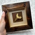 Collectors framed Otodus Shark Tooth ~18x18mm