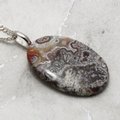 Crazy Lace Agate Gemstone Pendant ~34mm