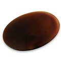 Dark Amber Obsidian Palm Stone ~50x70mm