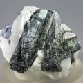 Dark Green Tourmaline in Quartz ~37mm