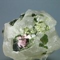 Dark Green Tourmaline in Quartz Mineral Specimen ~64mm