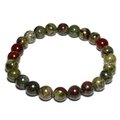 Dragon's Blood Jasper 8mm Round Bead Bracelet