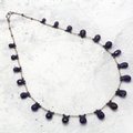 Faceted Amethyst Antique Style Necklace ~17 Inches