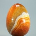 Fire Agate Crystal Egg ~48mm