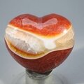 Fire Agate Crystal Heart ~45mm
