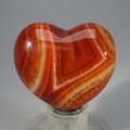 Fire Agate Crystal Heart ~45mm