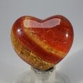 Fire Agate Crystal Heart ~45mm