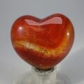 Fire Agate Crystal Heart ~45mm