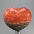 Fire Agate Crystal Heart ~45mm