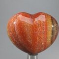 Fire Agate Crystal Heart ~45mm